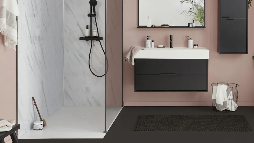 paroi de douche nouvelle vague